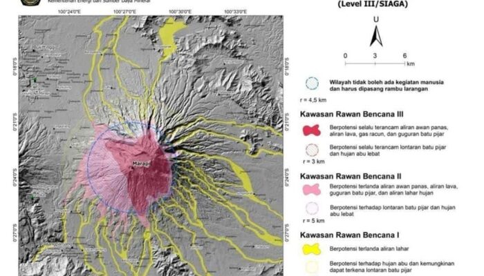 Status Gunung Marapi Sumbar Naik dari Tingkat Waspada Jadi Siaga