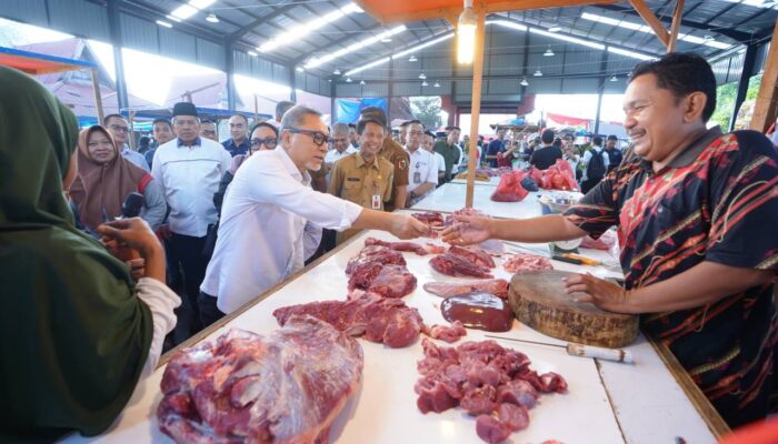 Menteri Perdagangan RI Zulkifli Hasan Resmikan Pasar Rakyat Palapa Kota Pekanbaru