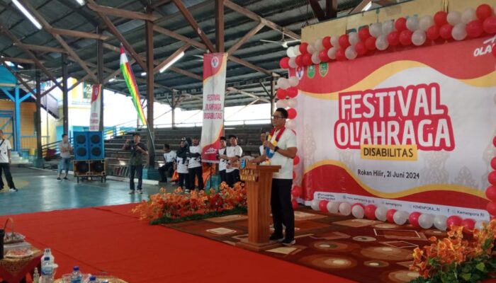 Festival Olahraga Siswa Disabilitas di Rohil, Deputi Kemenpora RI: Mereka Mampu Dulang Prestasi Jika Diberi Kesempatan