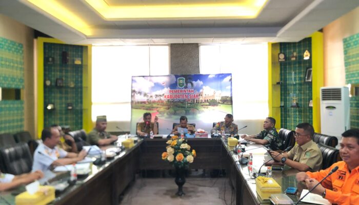 Pasi Pers Kodim Siak Mengikuti Rapat Persiapan Pelaksanaan Upacara HUT RI ke-79 Tahun 2024 di Kabupaten Siak