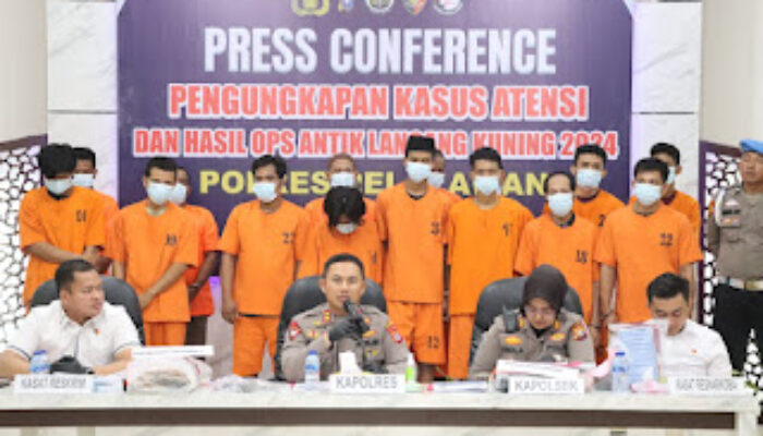 Polres Pelalawan Gelar Konferensi Pers Pengungkapan Kasus Atensi Hasil Ops Antik Lancang Kuning 2024