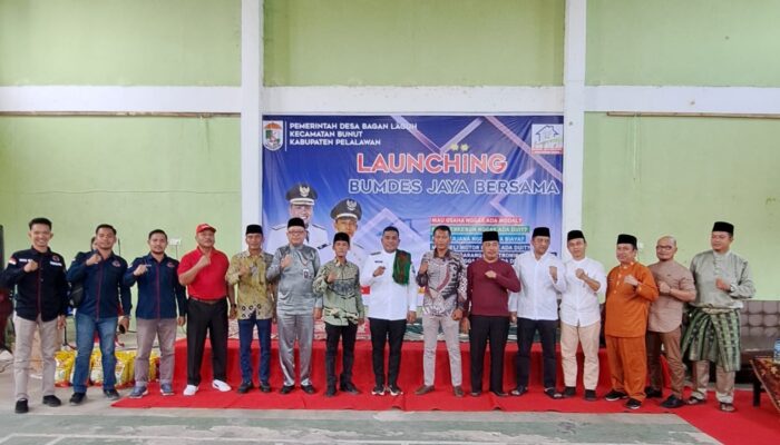 Launching BUMDes Jaya Bersama Desa Bagan Laguh, Bupati H.Zukri Harapkan Kesejahteraan Masyarakat Dapat Terwujud