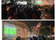 Posko Kita Zukri-Husni Tamrin Diserbu Penonton, Relawan Gelar Nobar Timnas Indonesia VS China 