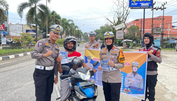 1.110 Pengendara di Pelalawan Diberikan Teguran Selama 8 Hari Operasi Zebra 2024