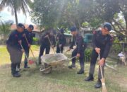 Dalam Rangka HUT Ke-79 Korps Brimob Polri, Batalyon B Pelopor Gelar Gotong-royong