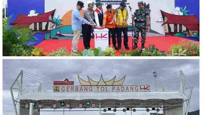 Sah!! Jalan Tol Padang – Sicincin Resmi Beroperasi 15 Desember 2024