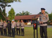 Brigjen Pol K Rahmadi Pimpin Apel Perpisahan di Mako Brimob Polda Riau