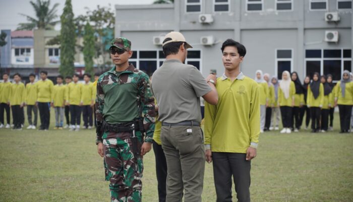 Penerima Beasiswa UMRI Gelar Pelatihan Bela Negara Bersama Yonko 462/Kopasgat