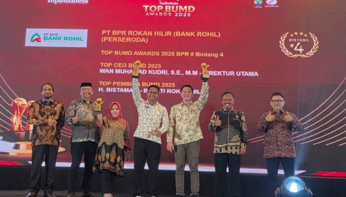 BPR Rohil Raih Predikat Bank Perkreditan Rakyat Terbaik Nasional pada BUMD Awards 2025