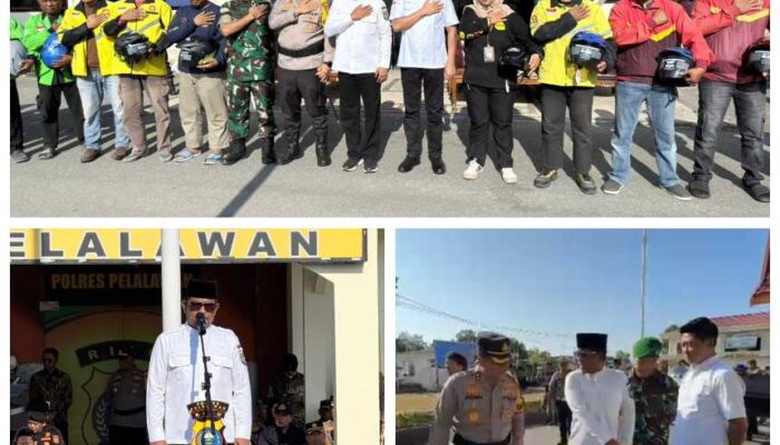 Bupati Zukri Pimpin Apel Gelar Pasukan Operasi Ketupat Lancang Kuning 2026 di Pelalawan