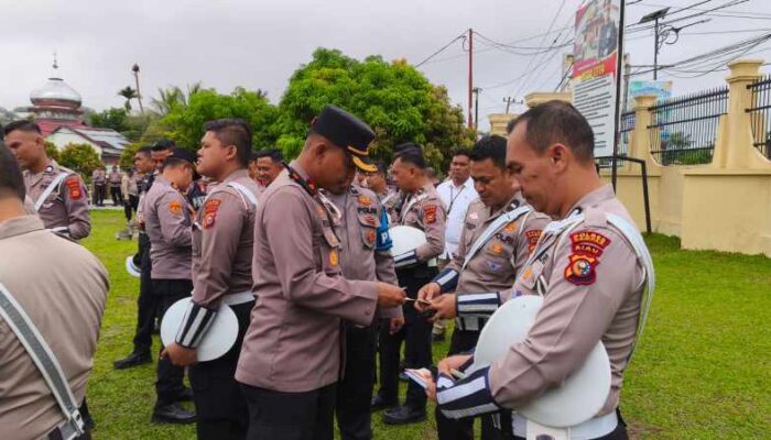 Jaga Integritas, Wakapolres Kampar Pimpin Gaktibplin dan Tes Urine Dadakan bagi Personel